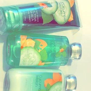 Bath & Body Works Cucumber Melon 3 piece Set!